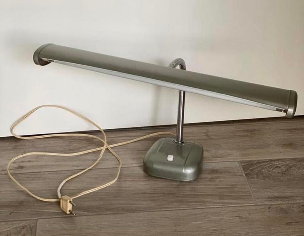 Vintage bureaulamp Glamor met led verlichting, Ophalen of Verzenden