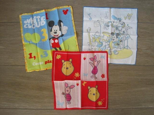 Zakdoeken voor kinderen Disney 3 stuks, Ophalen of Verzenden, Gebruikt, Kleding of Textiel