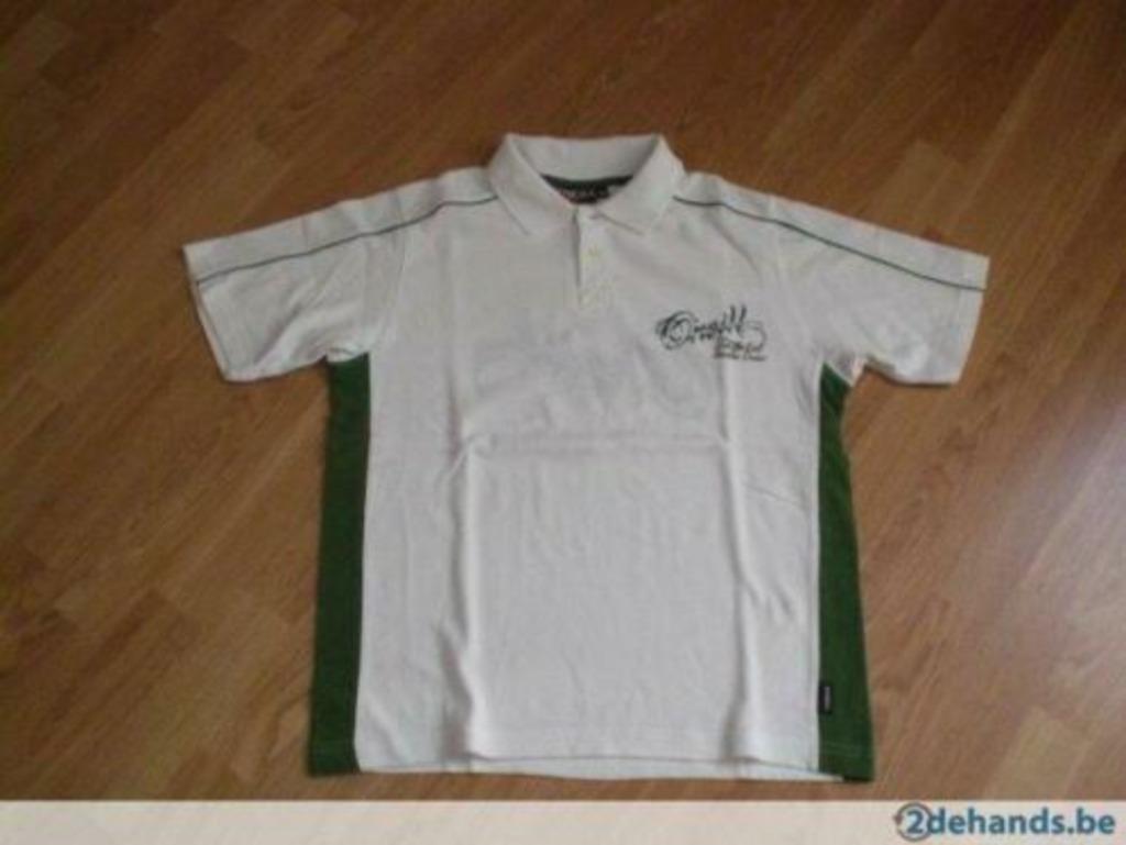 O'neill polo shirt groen-wit met mooie opdruk maat (164), Verzenden, Zo goed als nieuw, O'Neill, Shirt of Longsleeve