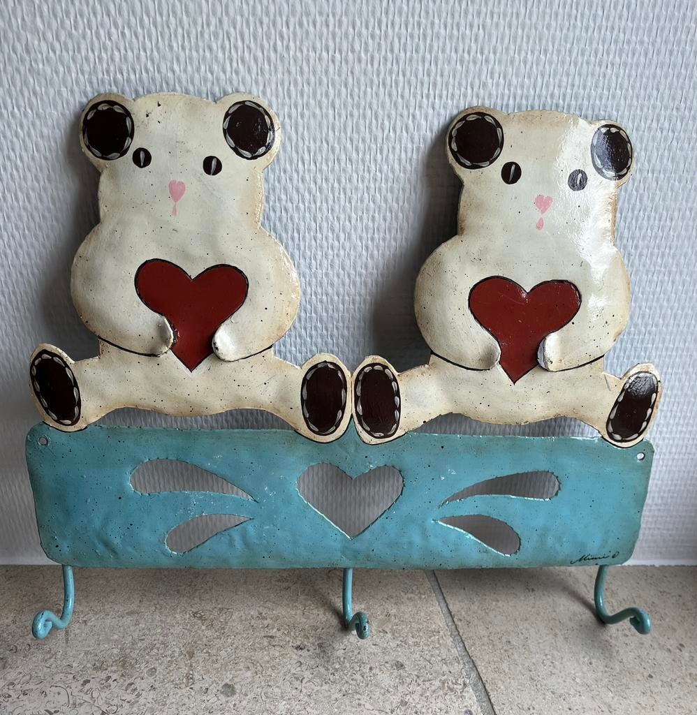 Portemanteau Oursons, Enlèvement ou Envoi, Comme neuf, Métal, Portemanteau enfant