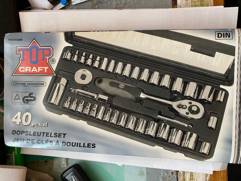 Lot de 40 douilles en chrome vanadium TOPCRAFT, Enlèvement, Neuf