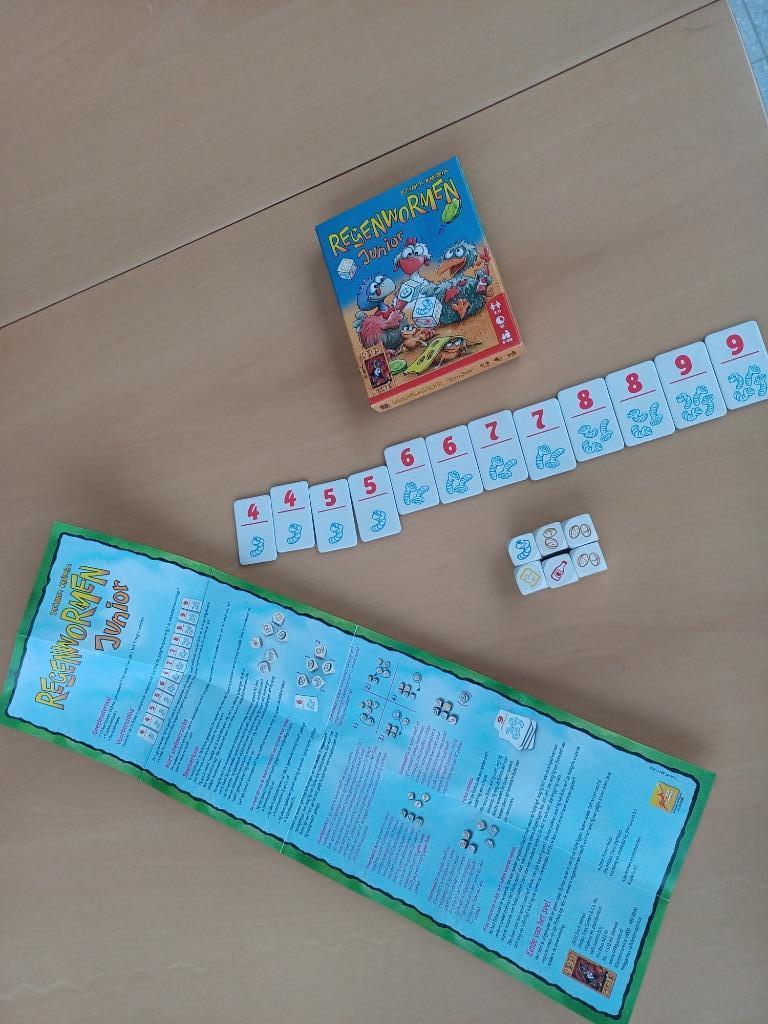 Regenwormen Junior, Hobby en Vrije tijd, Ophalen of Verzenden, Zo goed als nieuw, 999 Games