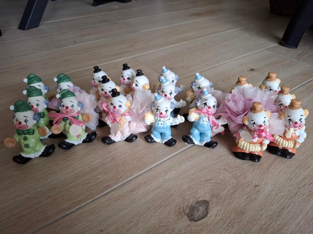 Vintage keramische clown figuurtjes, Verzamelen, Ophalen