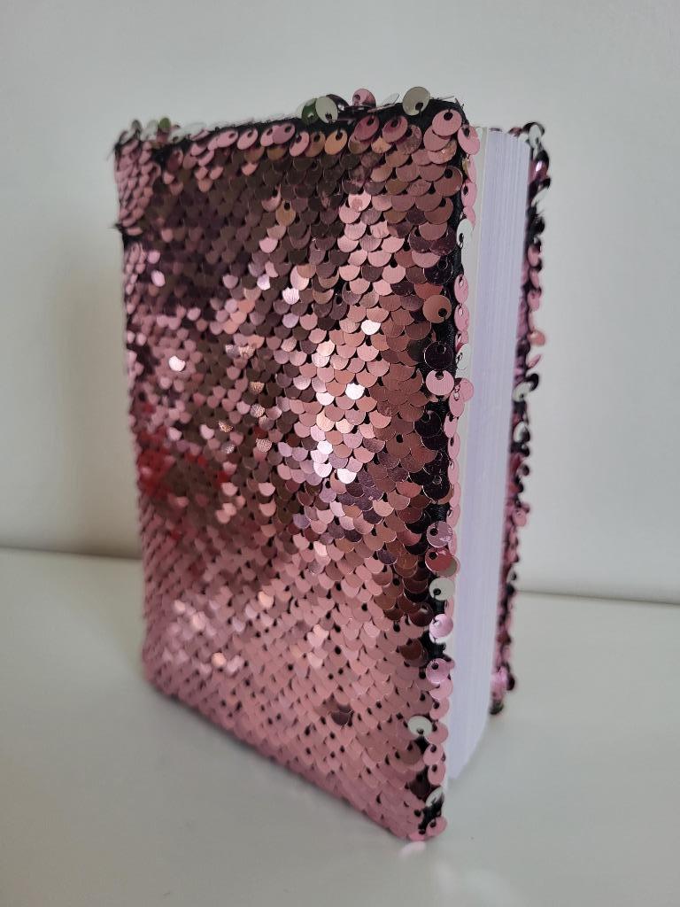 glitter boekje roze schriftje magische wrijfbare pailletten, Enlèvement ou Envoi, Neuf