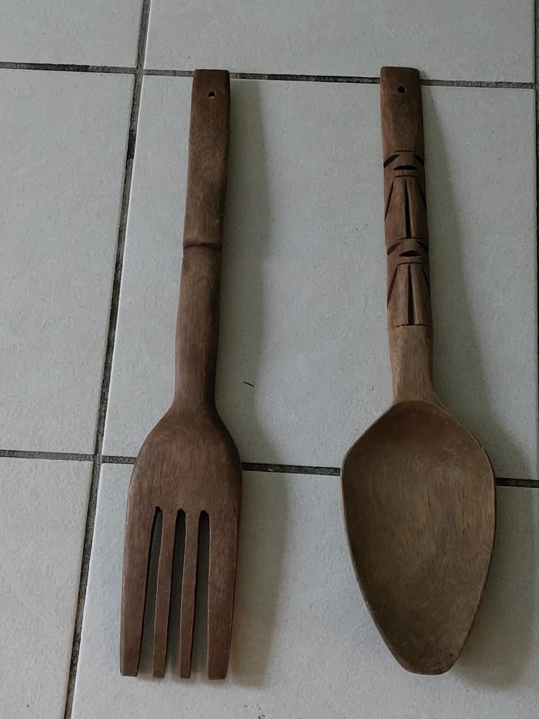 Grand cuillère en bois, Ophalen, Zo goed als nieuw, Hout