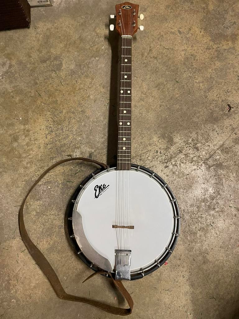 Banjo 4 cordes, années 1970, marque Eko, Musique & Instruments, Enlèvement, Banjo