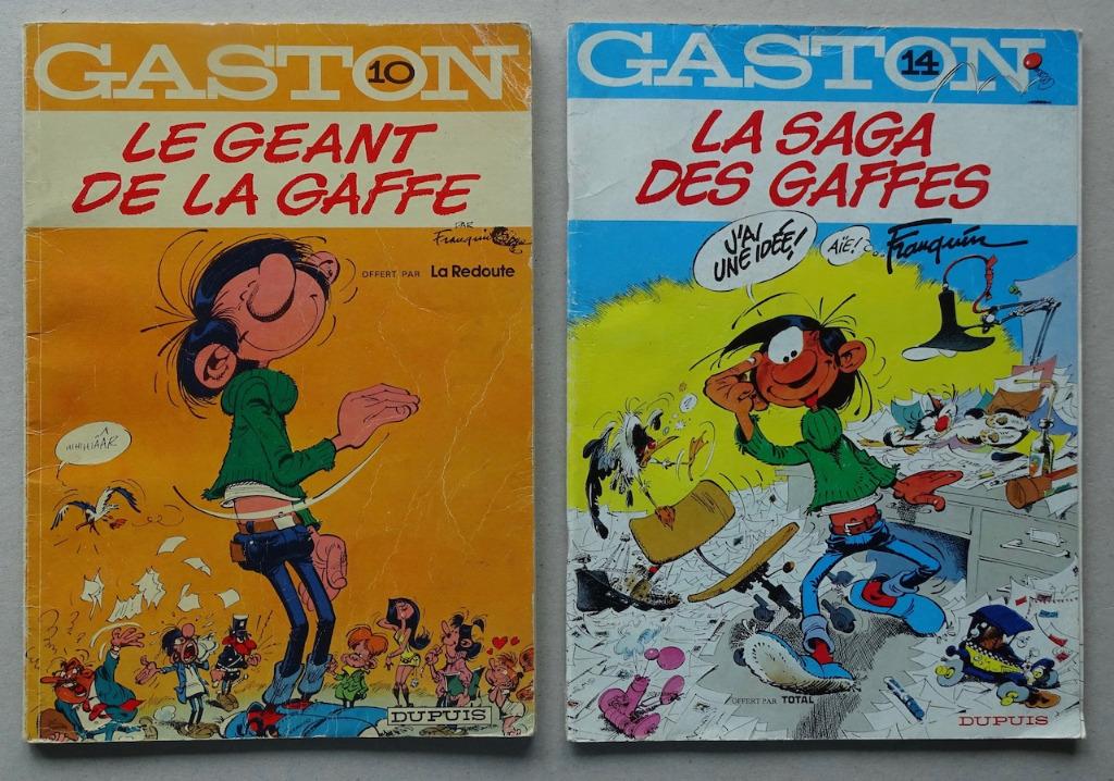 Gaston Lagaffe, 2 albums publicitaires, Meerdere stripboeken, Ophalen, Gelezen, Franquin