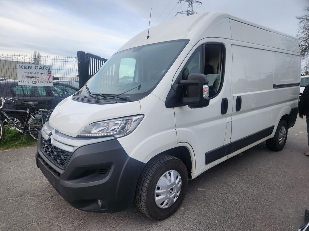 Citroen Jumper **2019**2.2D**euro6**Airco**Camera**Navi**, Voorwielaandrijving, Stof, Citroën, Wit