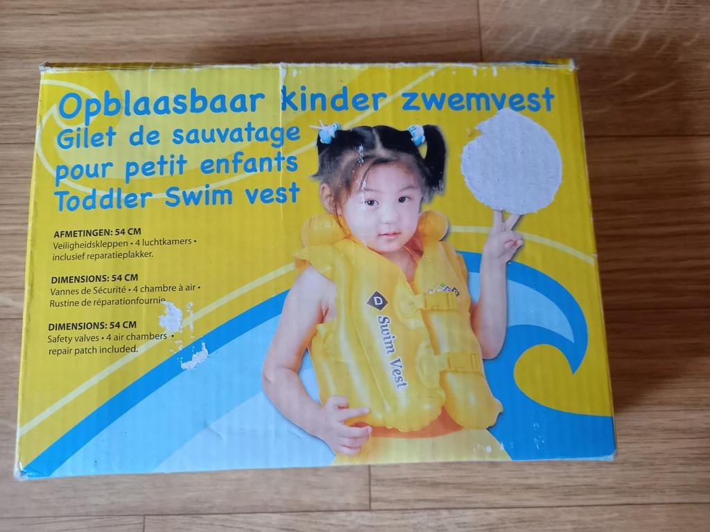 KLAAR OM TE GAAN ZWEMMEN ?KINDERZWEMVEST, Ophalen of Verzenden