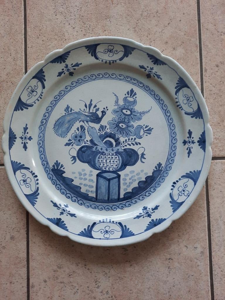 Delft bord 30 cm, Antiek en Kunst, Ophalen of Verzenden