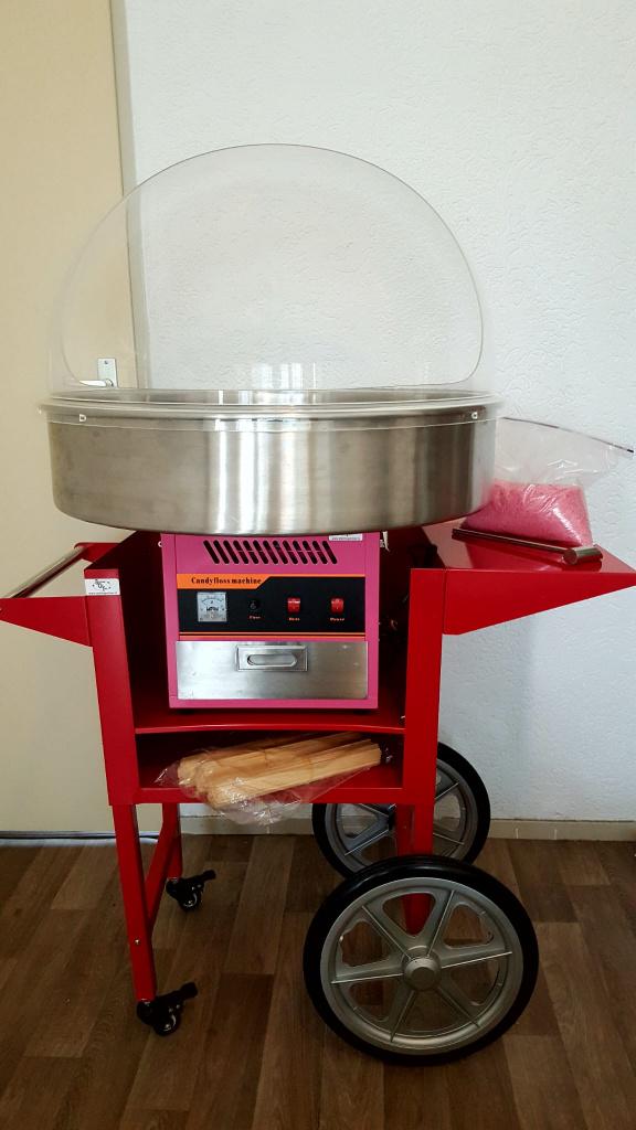 Suikerspinmachine met kar te koop!, Hobby en Vrije tijd, Feestartikelen | Verhuur, Zo goed als nieuw, Ophalen