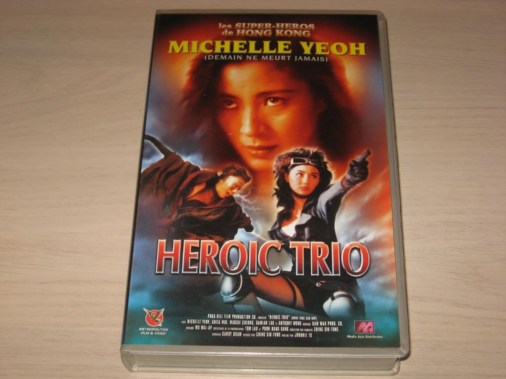 k7 vhs heroic trio, Cd's en Dvd's, VHS | Film, Ophalen of Verzenden, Zo goed als nieuw, Science Fiction en Fantasy