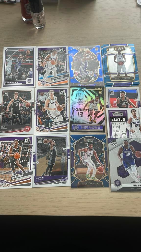 13 Sacramento Kings kaarten, Ophalen of Verzenden, Nieuw, Meerdere plaatjes