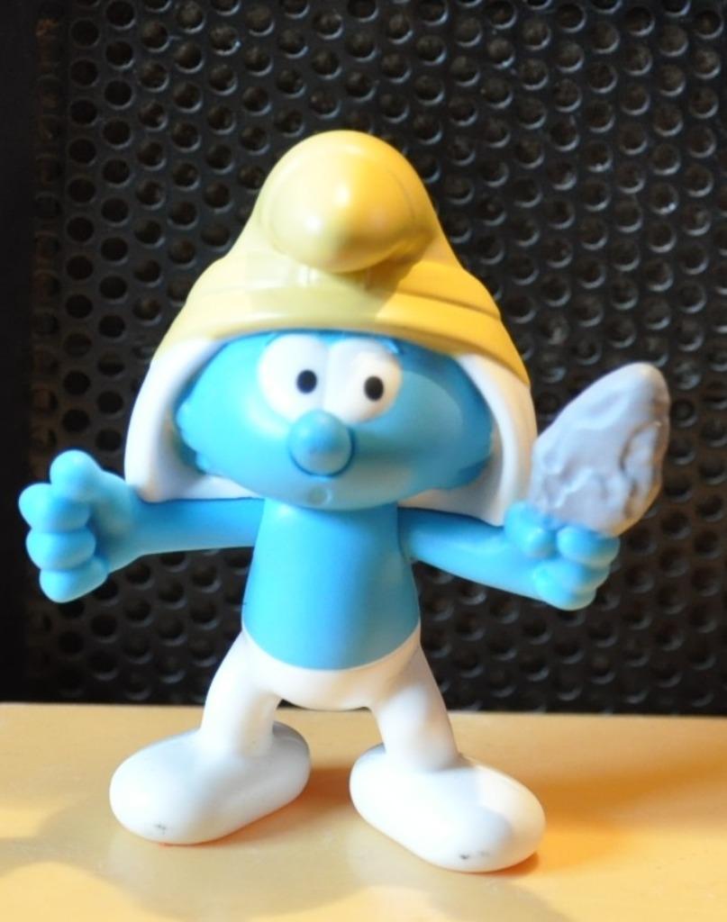 figurine schtroumpfs bricoleur (13), Ophalen of Verzenden, Zo goed als nieuw, Knutselsmurf, Poppetje, Figuurtje of Knuffel
