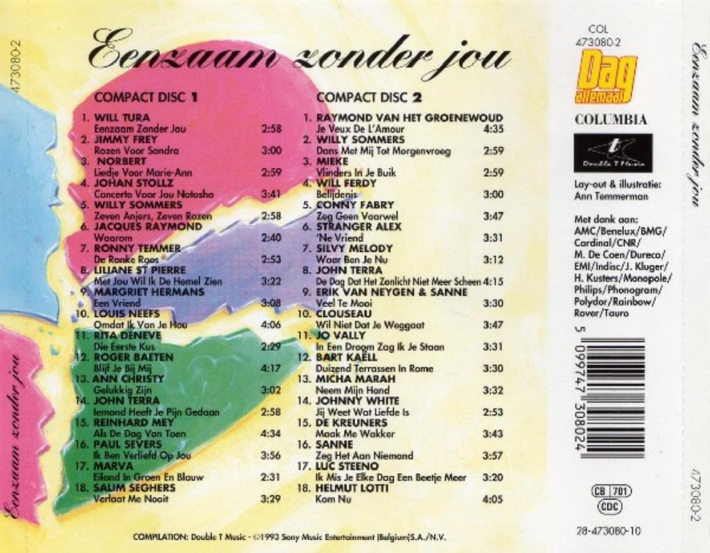 CD BOX - Eenzaam zonder Jou, Ophalen of Verzenden, Zo goed als nieuw, Levenslied of Smartlap