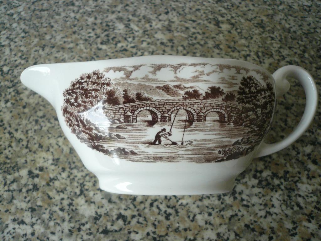 Staffordshire sauskom "Bridge Scenes", Enlèvement ou Envoi, Comme neuf