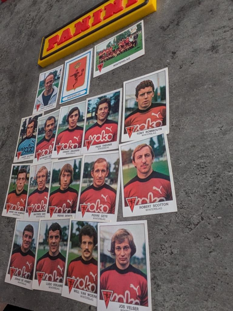 PANINI FOOTBALL 78 WINTERSLAG 17X AUTOCOLLANTS FOOT 1978, Envoi, Neuf