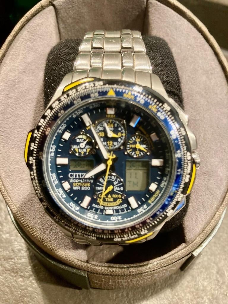 horloge, Handtassen en Accessoires, Horloges | Heren, Ophalen, Staal, Staal, Zo goed als nieuw