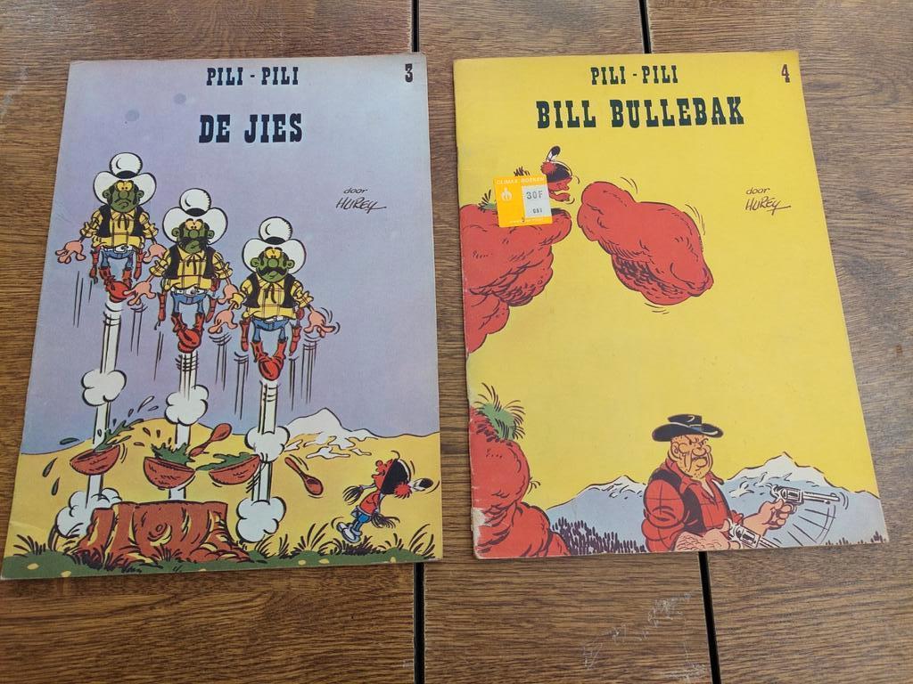 Pili Pili 2 stuks, Boeken, Ophalen of Verzenden, Gelezen, Hurey, Plaatjesalbum