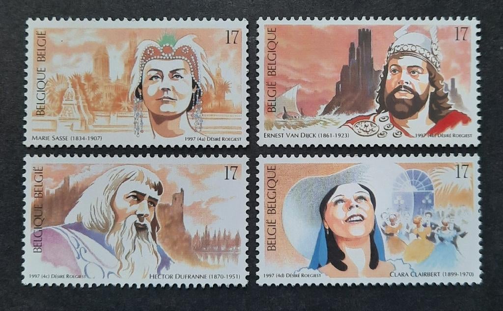 Belgique : COB 2686/89 ** Opera 1997., Sans timbre, Neuf, Non oblitéré, Timbre-poste