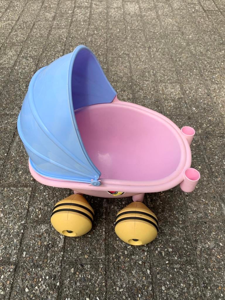 Poppenwagen, blauw met roze, Kinderen en Baby's, Ophalen, Gebruikt