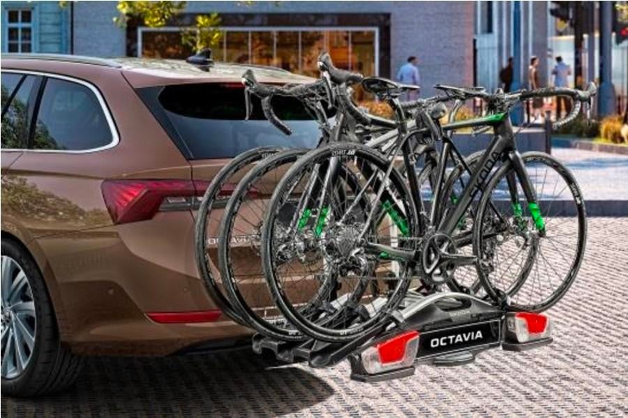 Fietsendrager voor 3 fietsen Skoda, Ophalen