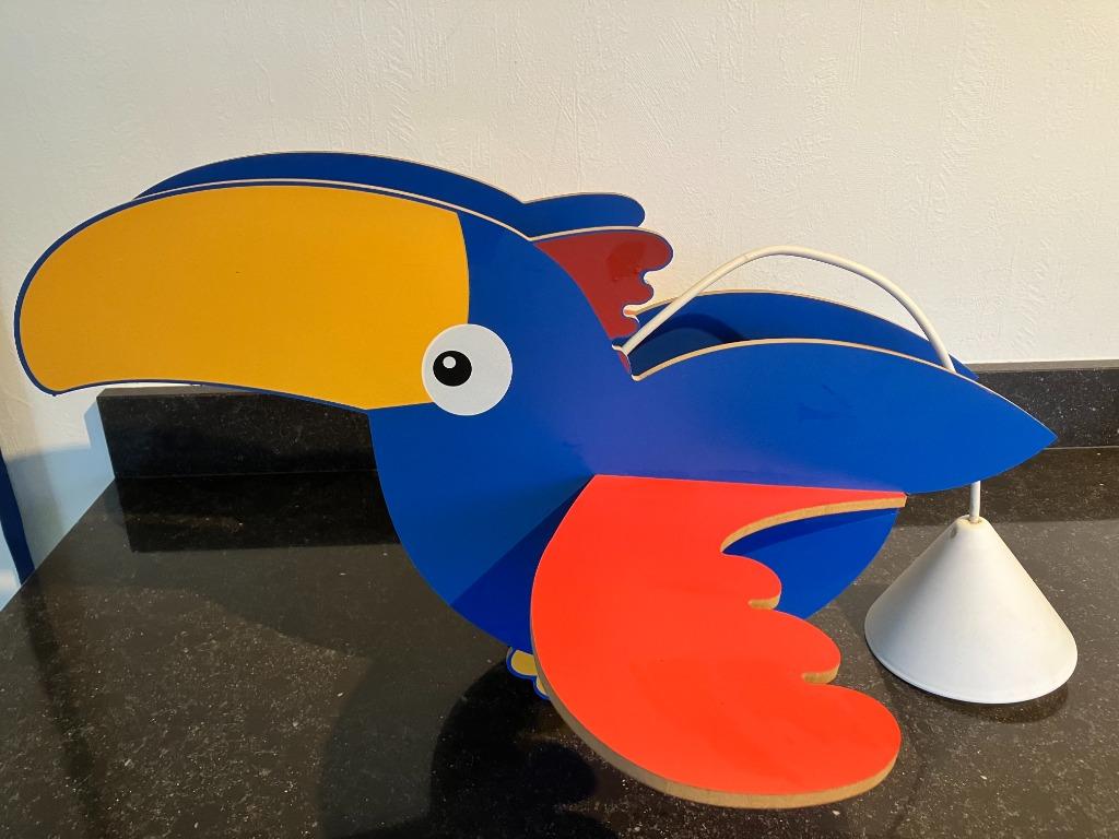 Vintage Papegaai lampenkap voor kinderkamer, 25 à 50 cm, Autres couleurs, Vintage, Enlèvement