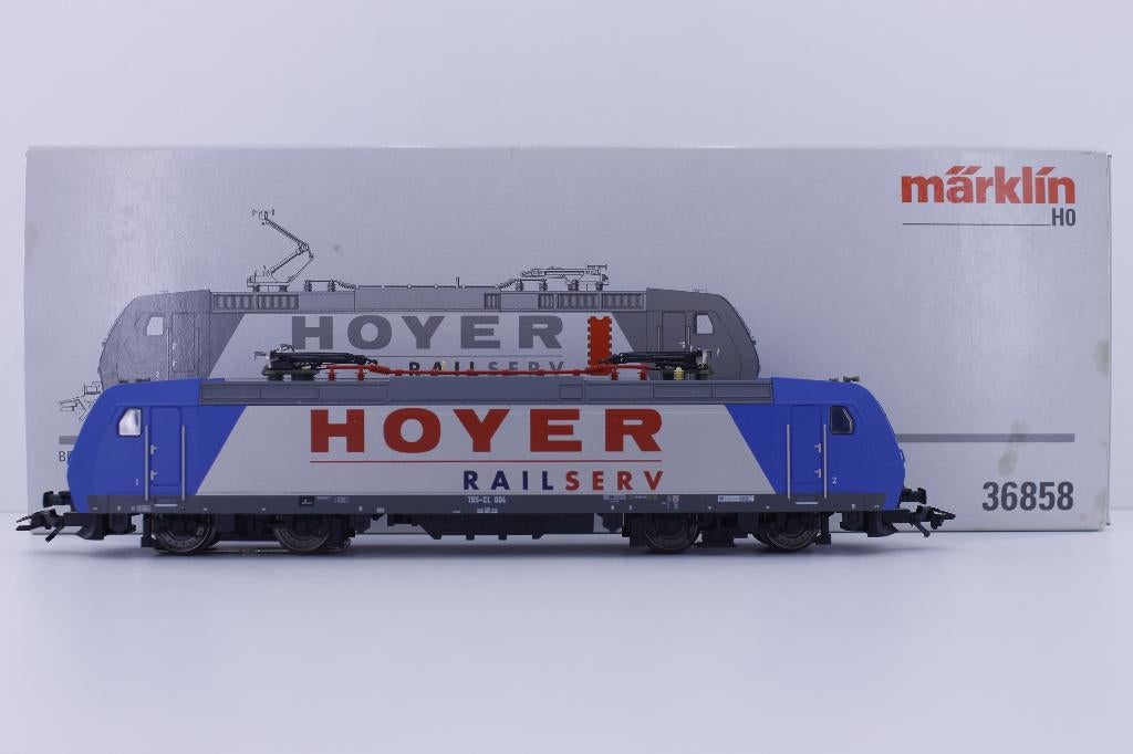Marklin 36858 HO 185-CL Hoyer Railserv, Wisselstroom, Locomotief, Ophalen of Verzenden, Zo goed als nieuw