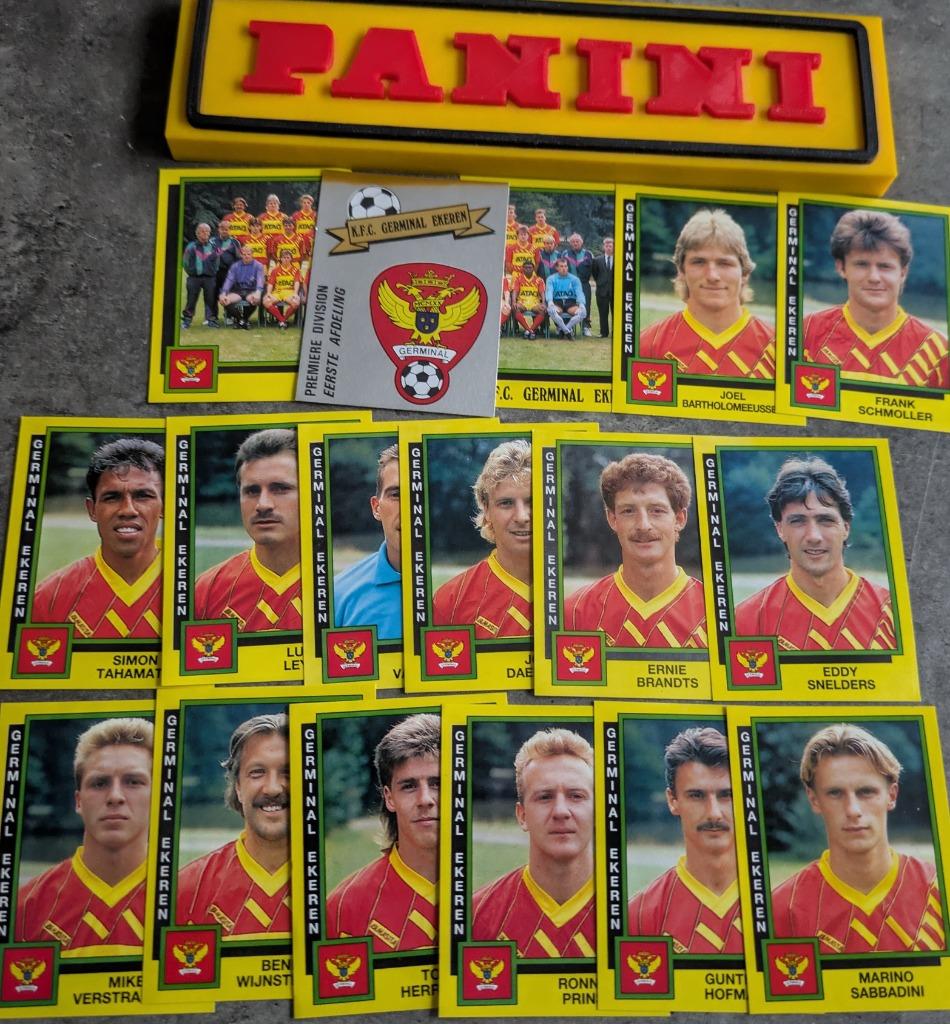 PANINI FOOTBALL  91 GERMINAL EKEREN 17 AUTOCOLLANTS 1991, Envoi, Neuf