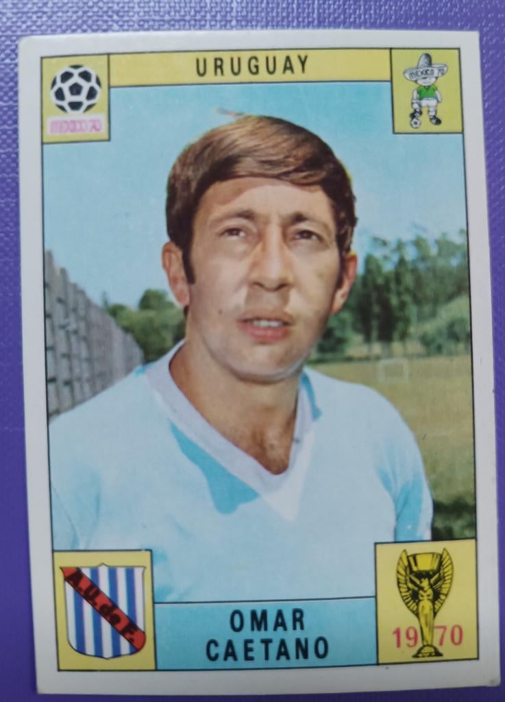 Carte Panini Coupe du monde  foot 1970, Mexique 70 CAETANO, Envoi