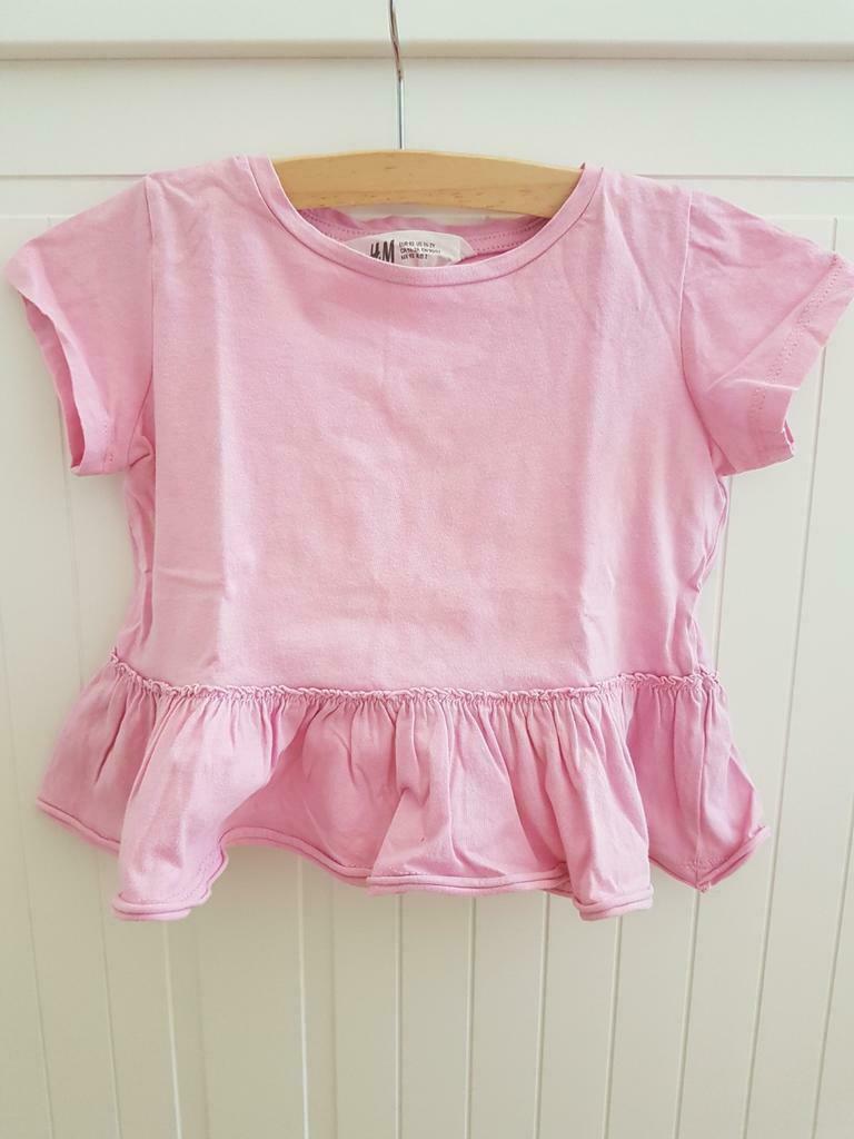 T-shirt H&M - maat 92 (2 jaar) - roze - meisje, Kinderen en Baby's, Kinderkleding | Maat 92, Meisje, H&M, Ophalen of Verzenden