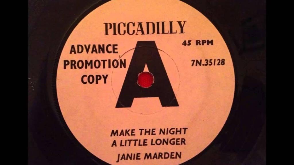 Janie Marden – Make The Night A Little Longer " Popcorn '7 ", CD & DVD, Vinyles Singles, Comme neuf, Pop, Enlèvement ou Envoi