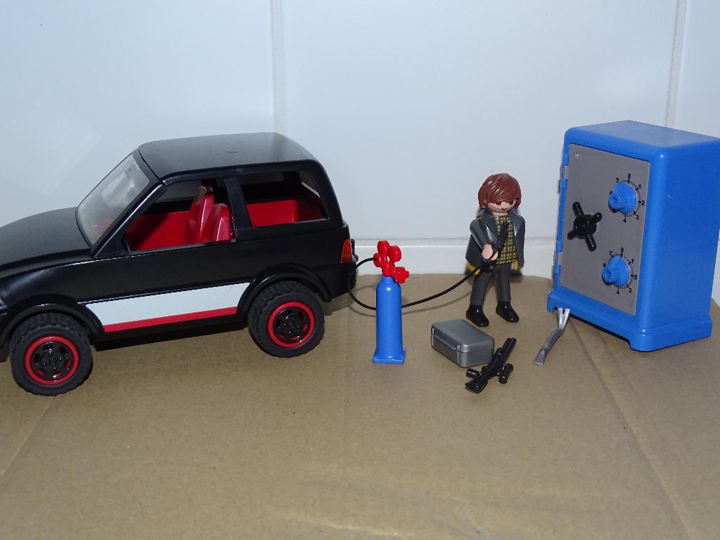 Playmobil boef met materiaal en vluchtauto, Kinderen en Baby's, Ophalen of Verzenden, Gebruikt