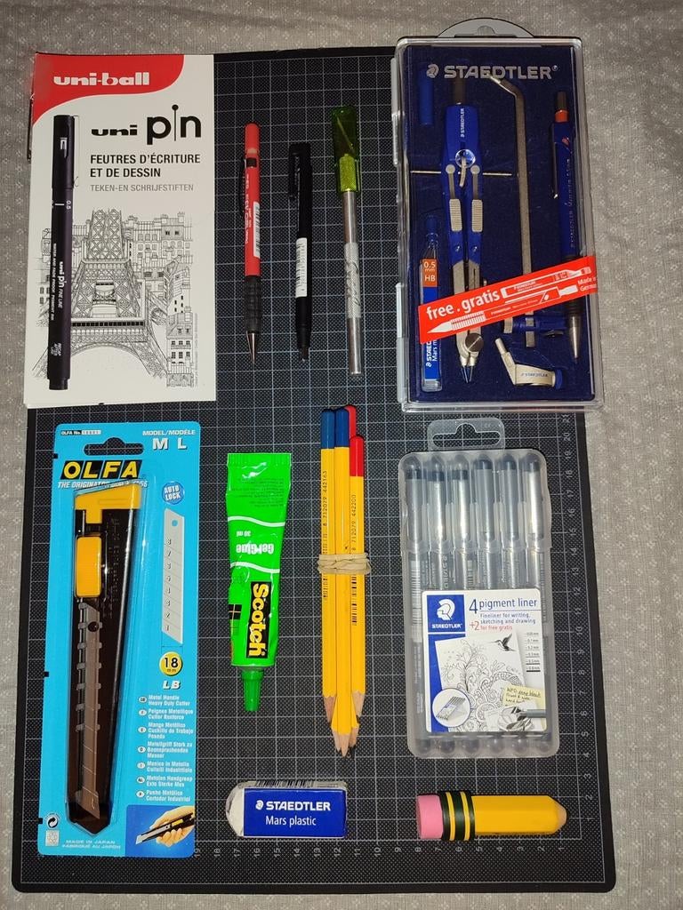 Pack de fournitures pour étude en architecture, Enlèvement ou Envoi, Comme neuf