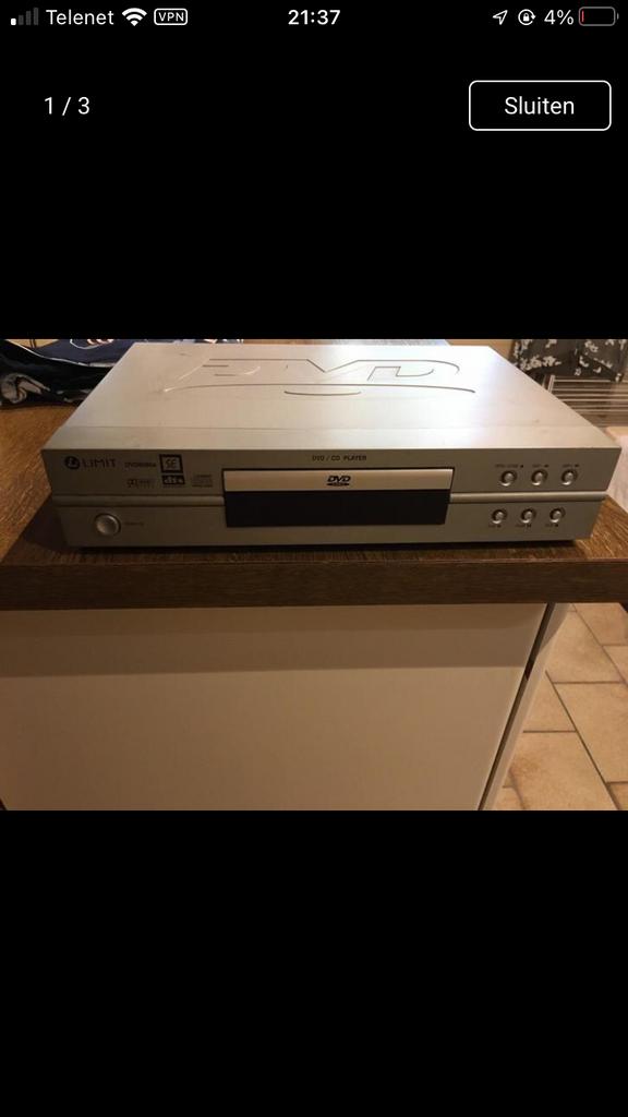 Lecteur DVD Limit en bon état, TV, Hi-fi & Vidéo, Enlèvement ou Envoi, Comme neuf