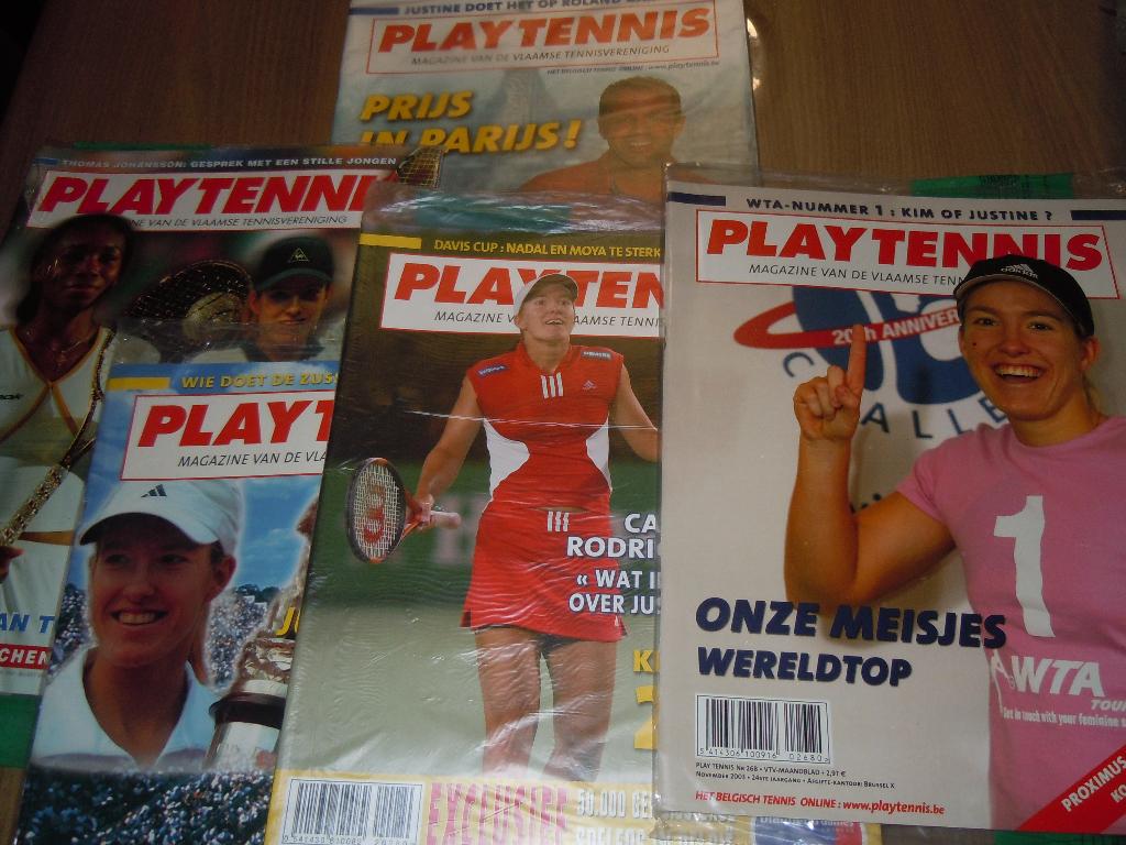 Play tennis magazines Justine Henin op cover, Enlèvement ou Envoi