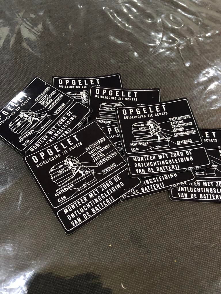 Honda Camino accubak stickers, Fietsen en Brommers