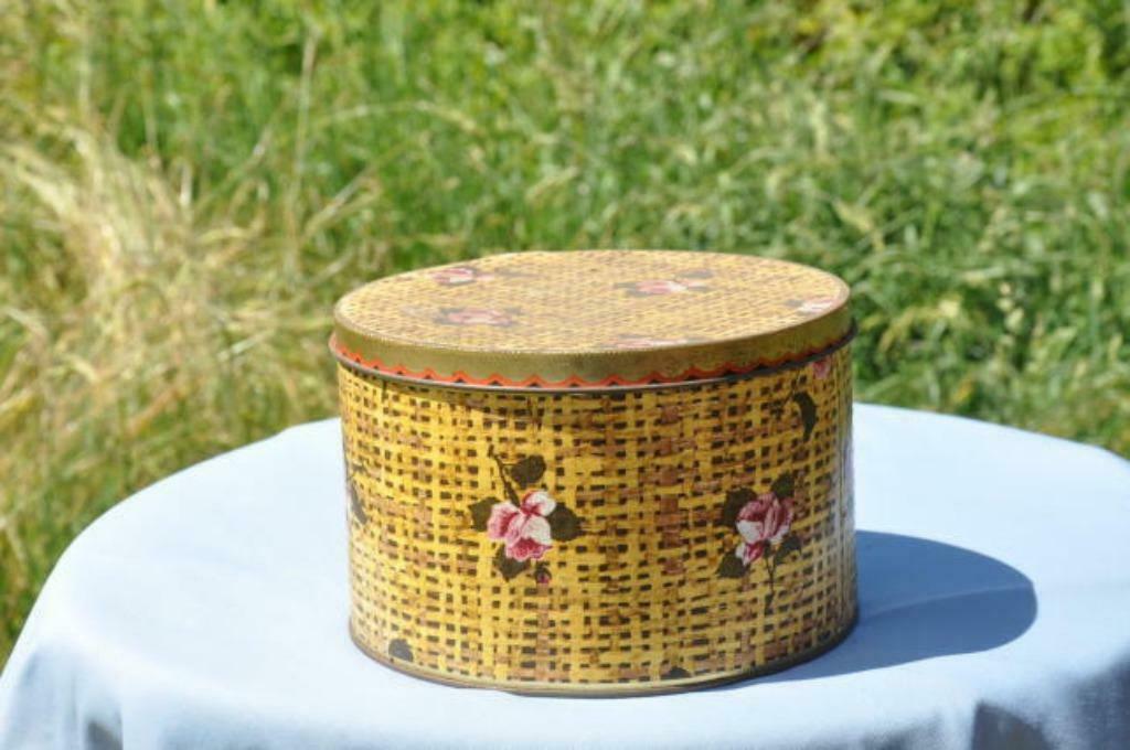 §ancienne boite en fer ronde, Enlèvement ou Envoi, Utilisé, Autre
