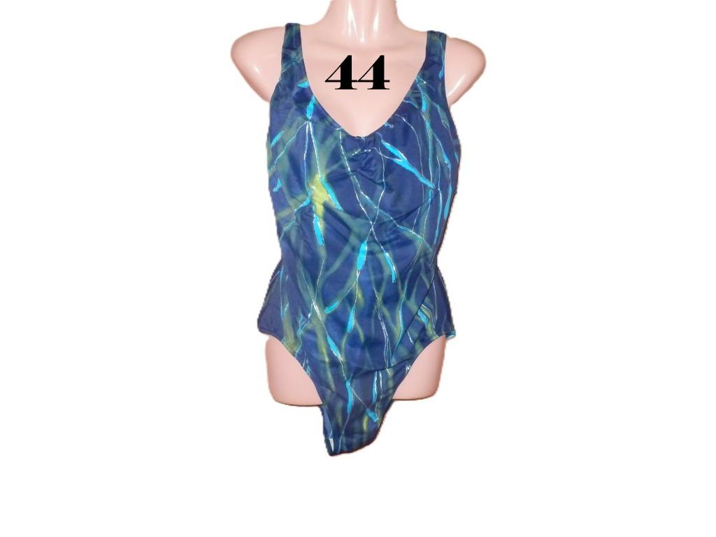 (56)- maillot t.44 bleu argenté, Kleding | Dames, Badmode en Zwemkleding, Ophalen of Verzenden, Zo goed als nieuw, Blauw, Badpak