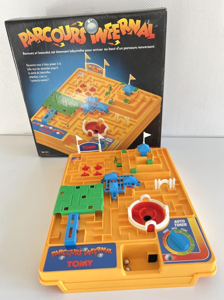 Jeu Le Parcours infernal - Tomy, Enlèvement ou Envoi, Aucun, 1 ou 2 joueurs, Comme neuf