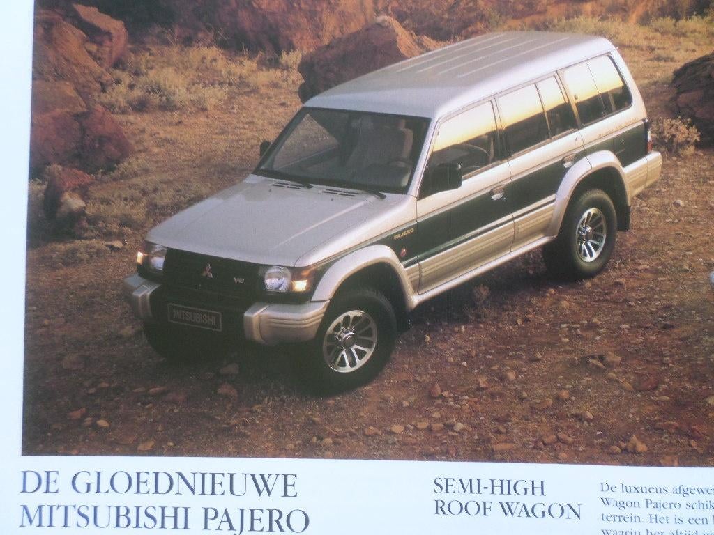 Brochure grand format Mitsubishi Pajero, Livres, Autos | Brochures & Magazines, Mitsubishi, Enlèvement ou Envoi