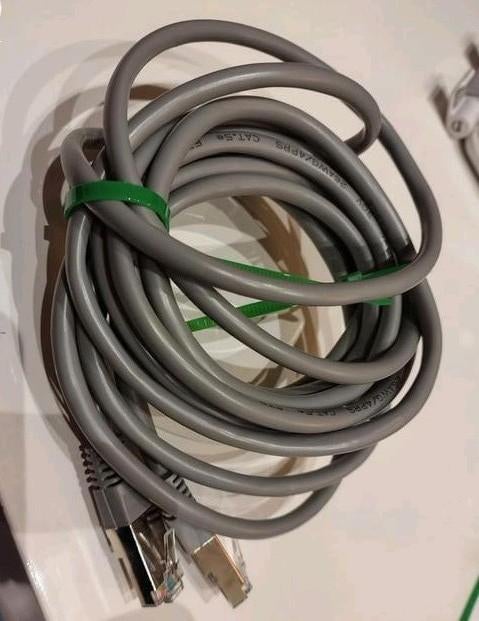 RJ45 Ethernetkabel/internet * +- 3m * cat5e * ftp grijs., Ophalen of Verzenden, Gebruikt
