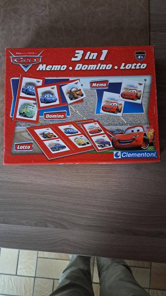 3 in 1 Memo Domino lotto cars, Enlèvement ou Envoi, Utilisé