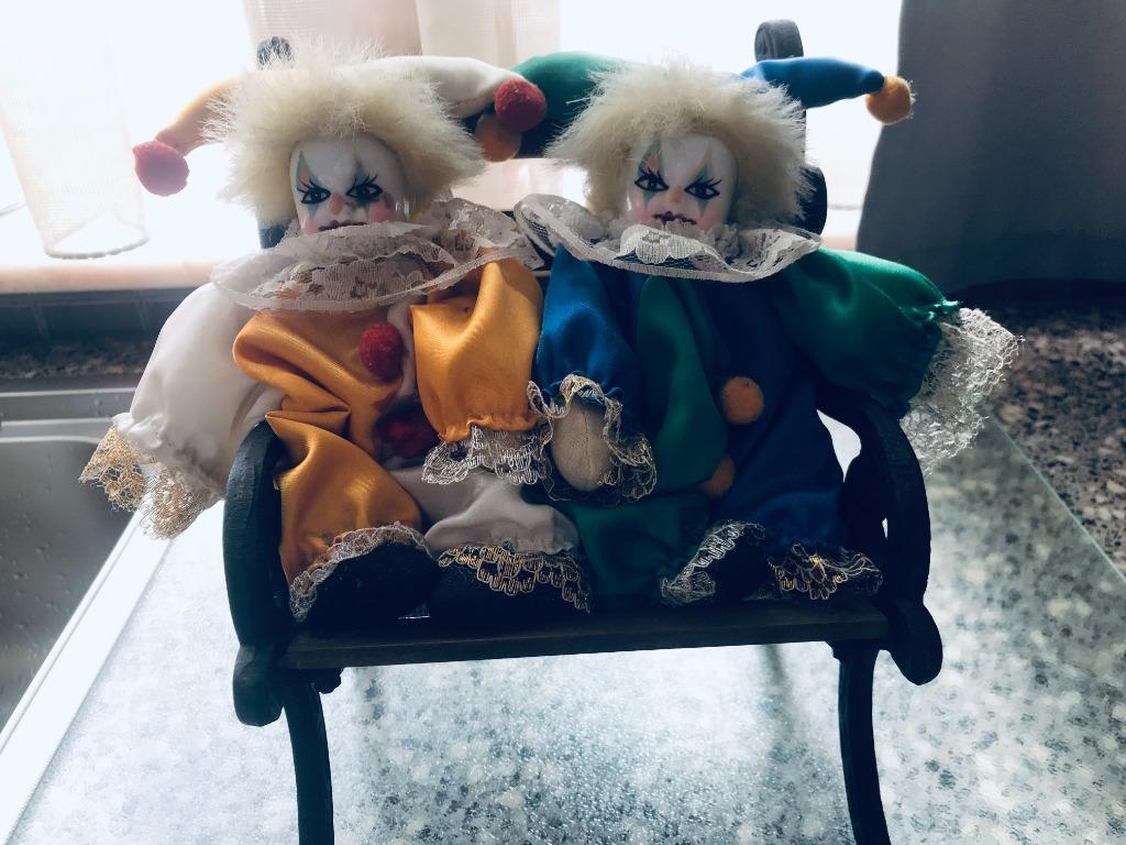 Carnaval poppetjes op bankje, Verzamelen, Ophalen of Verzenden, Gebruikt, Overige typen