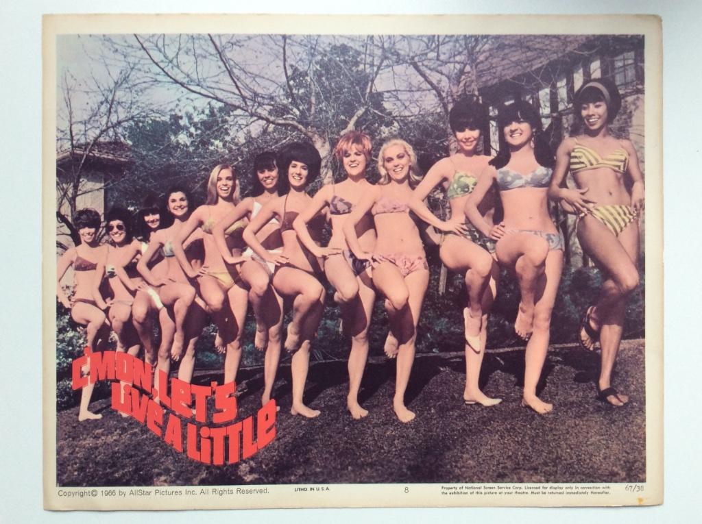 C'Mon Let's Live A Little - Original lobby card 1967, Enlèvement ou Envoi, Rectangulaire horizontal, A1 jusqu'à A3, Utilisé