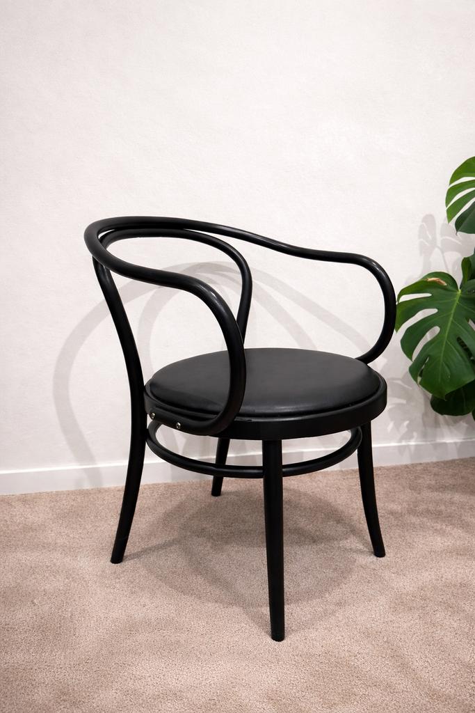 TON thonet armstoelen 6 stuks, Huis en Inrichting, Stoelen, Gebruikt, Art deco, Zwart, Ophalen of Verzenden
