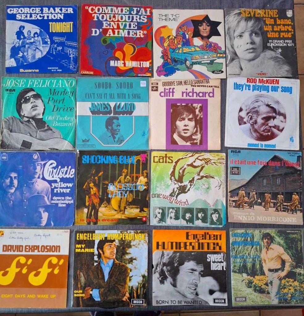 lot van 22 stuks vinyl singles, Ophalen of Verzenden, Gebruikt