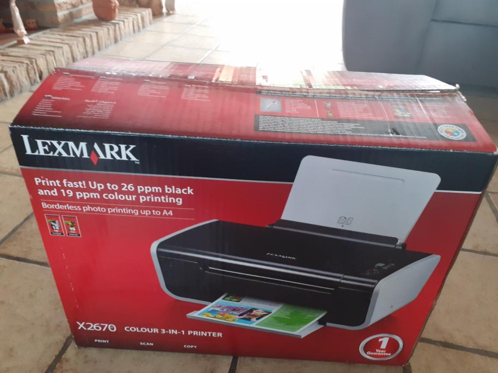 nieuwe lexmark X2670 colour 3-IN-1 printer, Kleur printen, Inkjetprinter, All-in-one, Nieuw