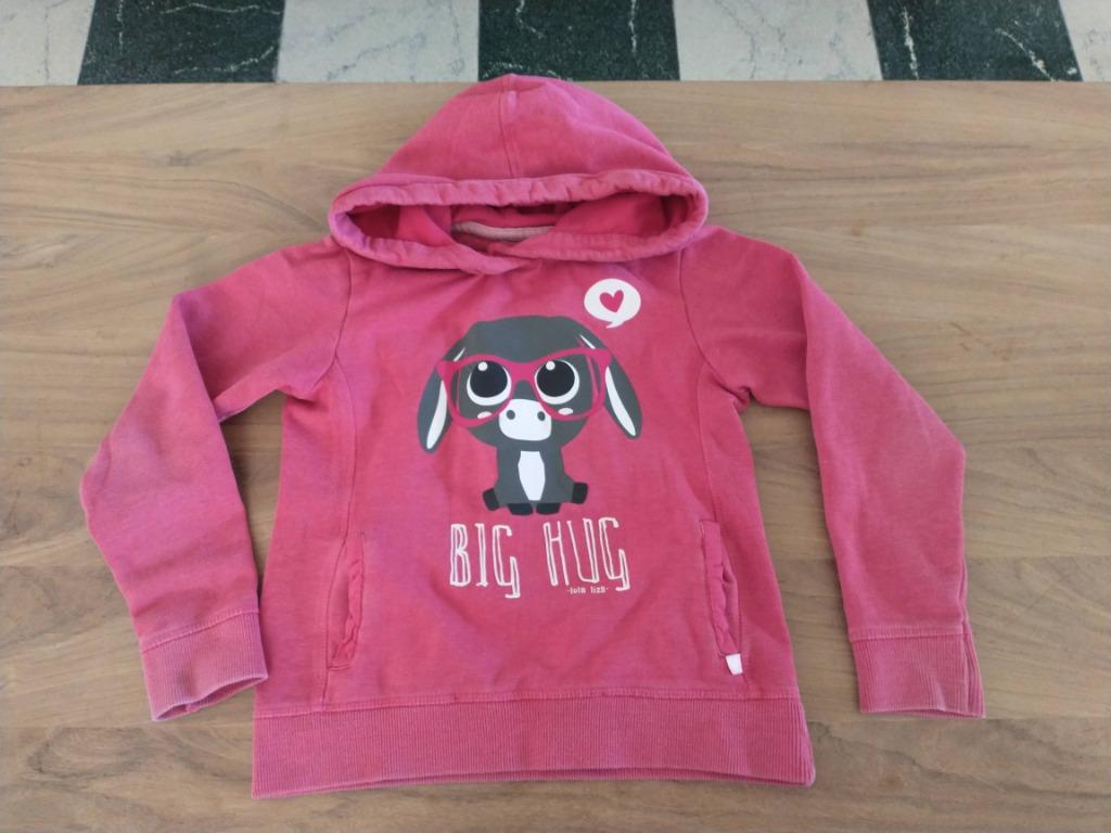 Roze trui met ezel - Lola Liza kids - maat 122-128, Kinderen en Baby's, Lola & Liza, Gebruikt, Meisje, Trui of Vest
