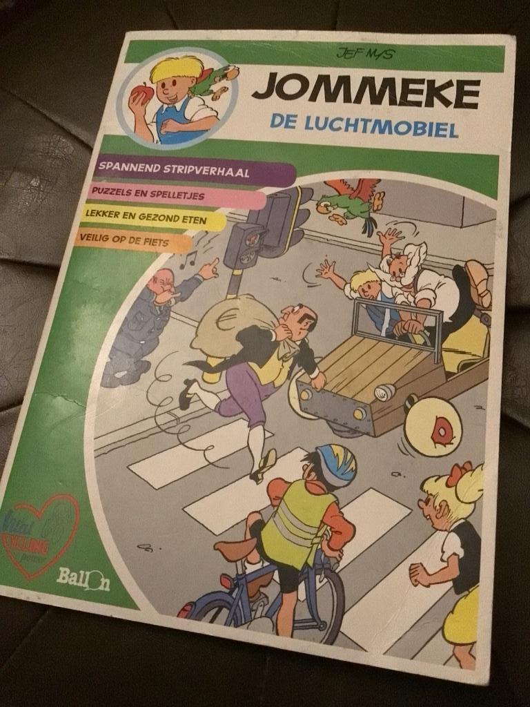 Jommeke De Luchtmobiel strip puzzel spelletjes, Ophalen of Verzenden